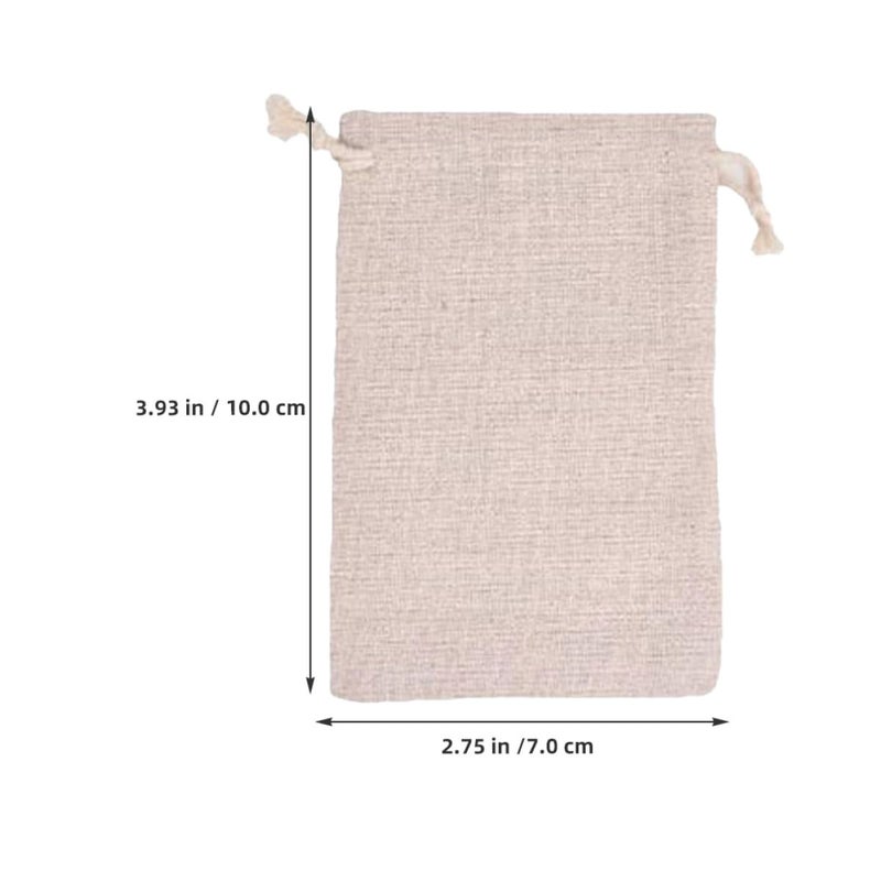 Reusable Cotton Linen Spice Bags 10pcs 7x10cm for Cooking Soup Broth Tea Infuser - Image 3
