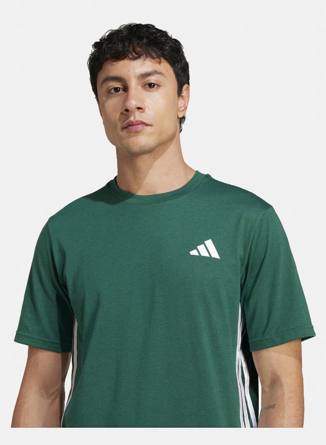 Adidas train essentials training feelready 3-stripes men's t-shirt - Image 3