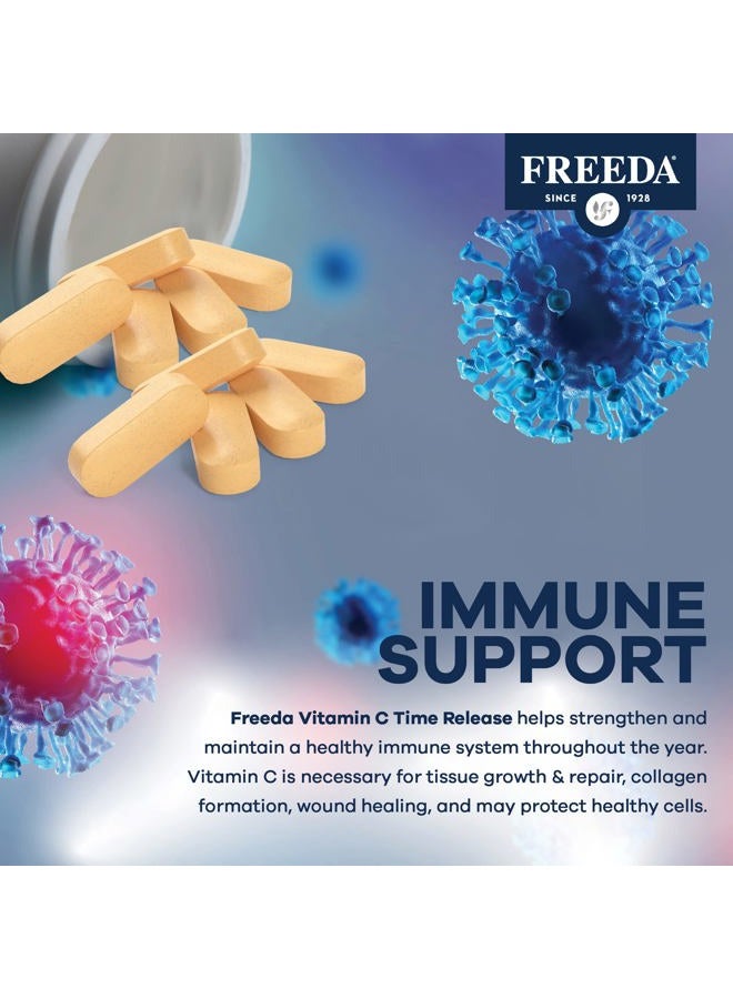 Freeda Kosher Vitamin C Time Release 1000 Mg. - 100 TAB - Image 5