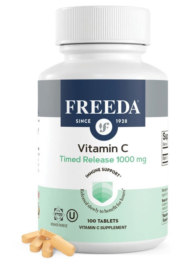 Freeda Kosher Vitamin C Time Release 1000 Mg. - 100 TAB - Image 1
