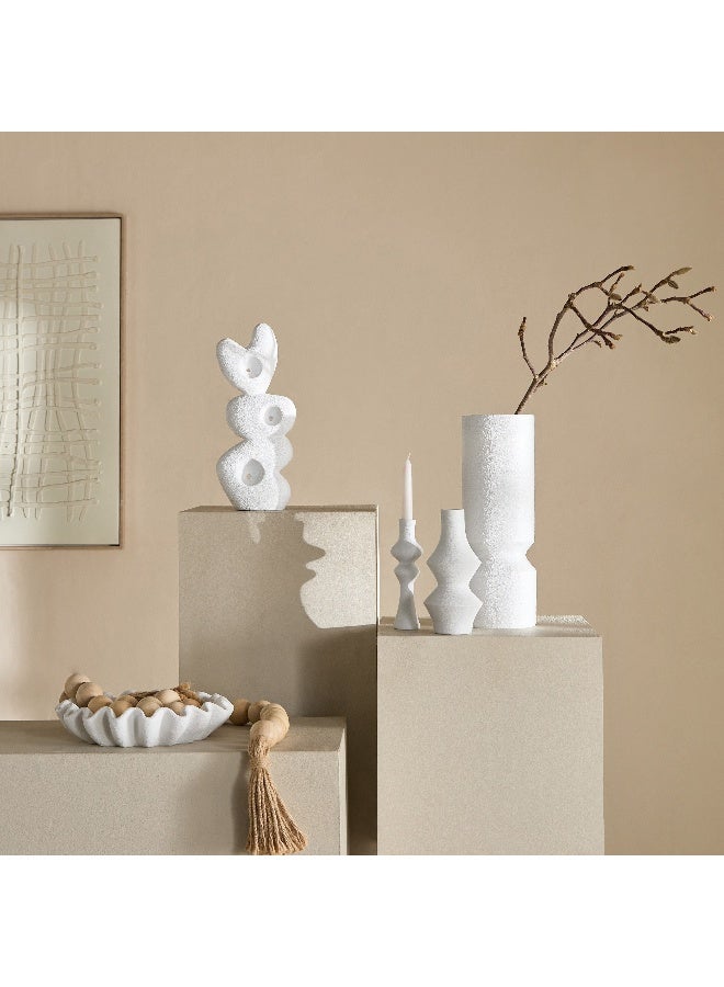 Home Box Abstract White Polyresin Decor for Home - Image 4