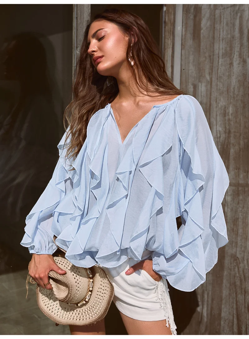SIMPLEE Women's Fashion Tops - Trendy Blouse for Casual & Party Wear