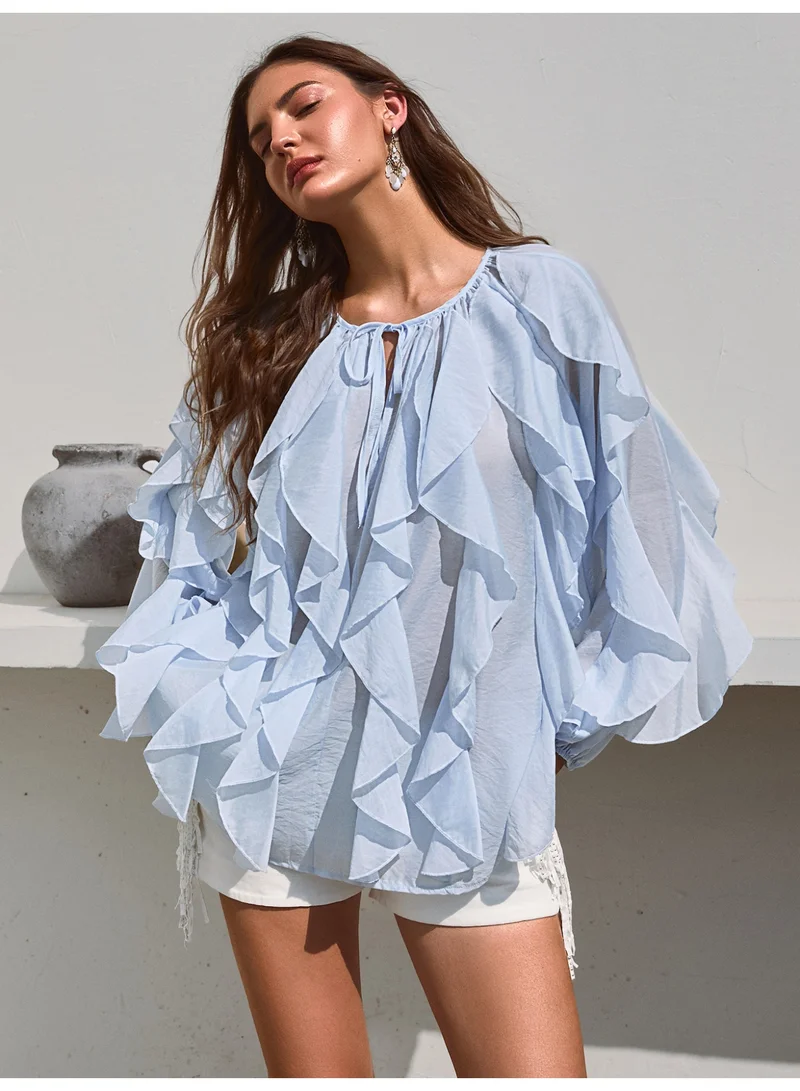SIMPLEE Women's Fashion Tops - Trendy Blouse for Casual & Party Wear