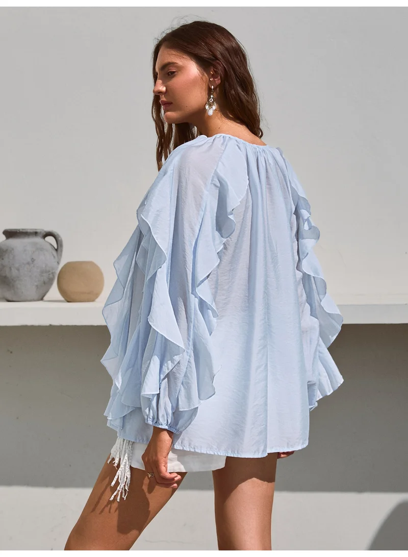 SIMPLEE Women's Fashion Tops - Trendy Blouse for Casual & Party Wear