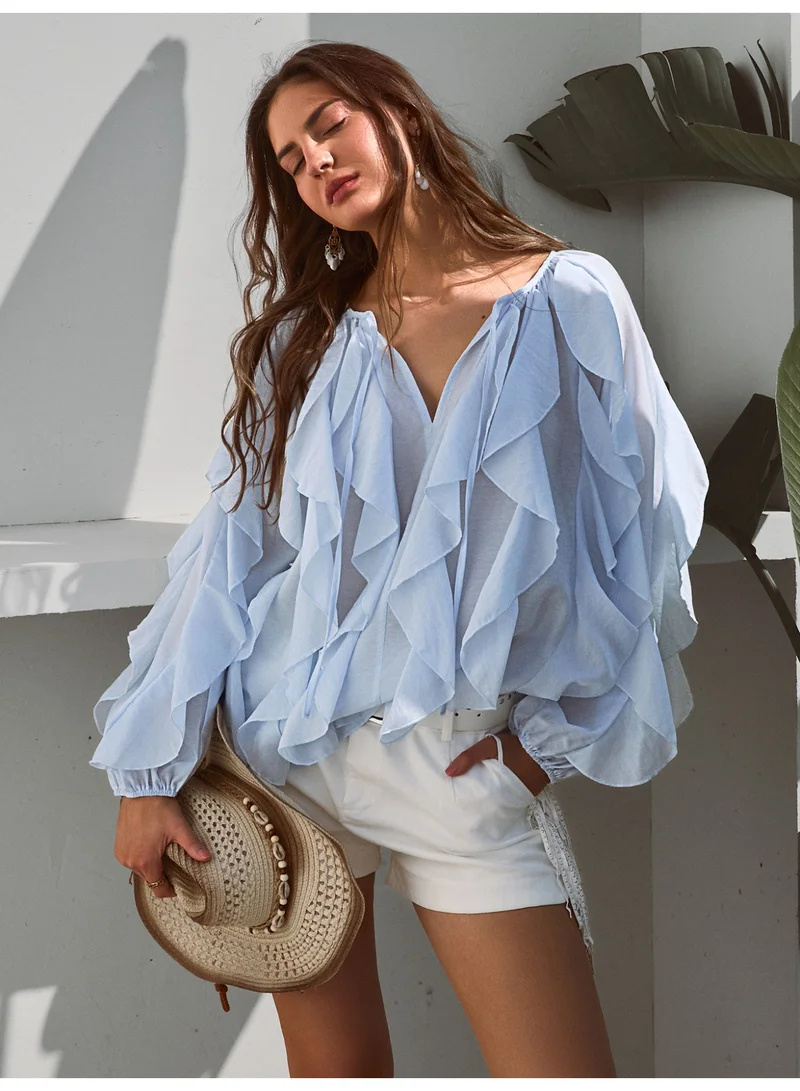 SIMPLEE Women's Fashion Tops - Trendy Blouse for Casual & Party Wear