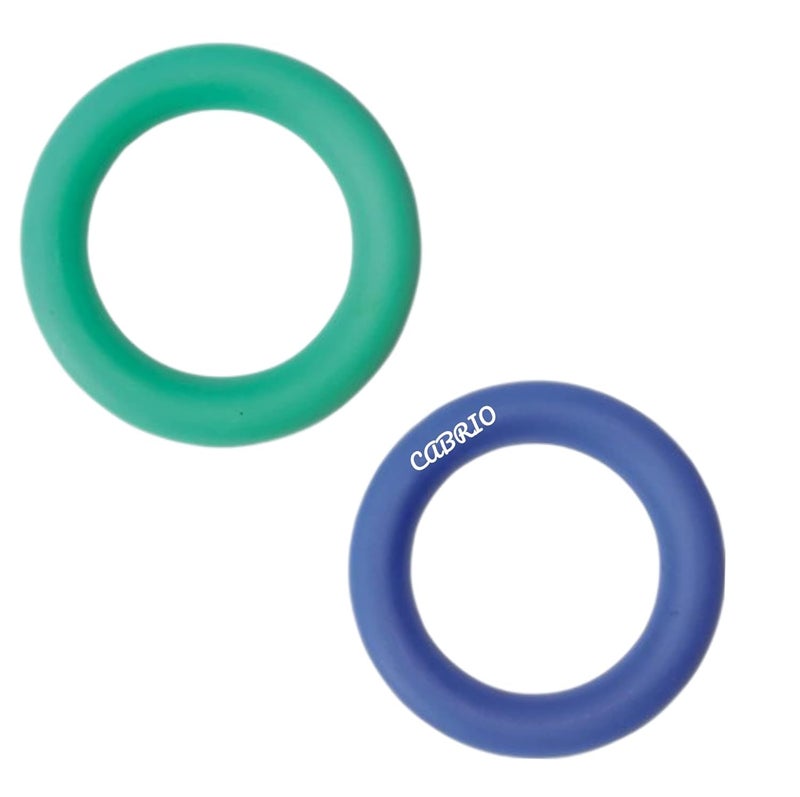 CABRIO Rubber Plain Tennikoit Ring 6 Inches Diameter Multicolor, Kids Playing, Tennis Ring, Rubber Frisbee (Pack of 1) - Image 1