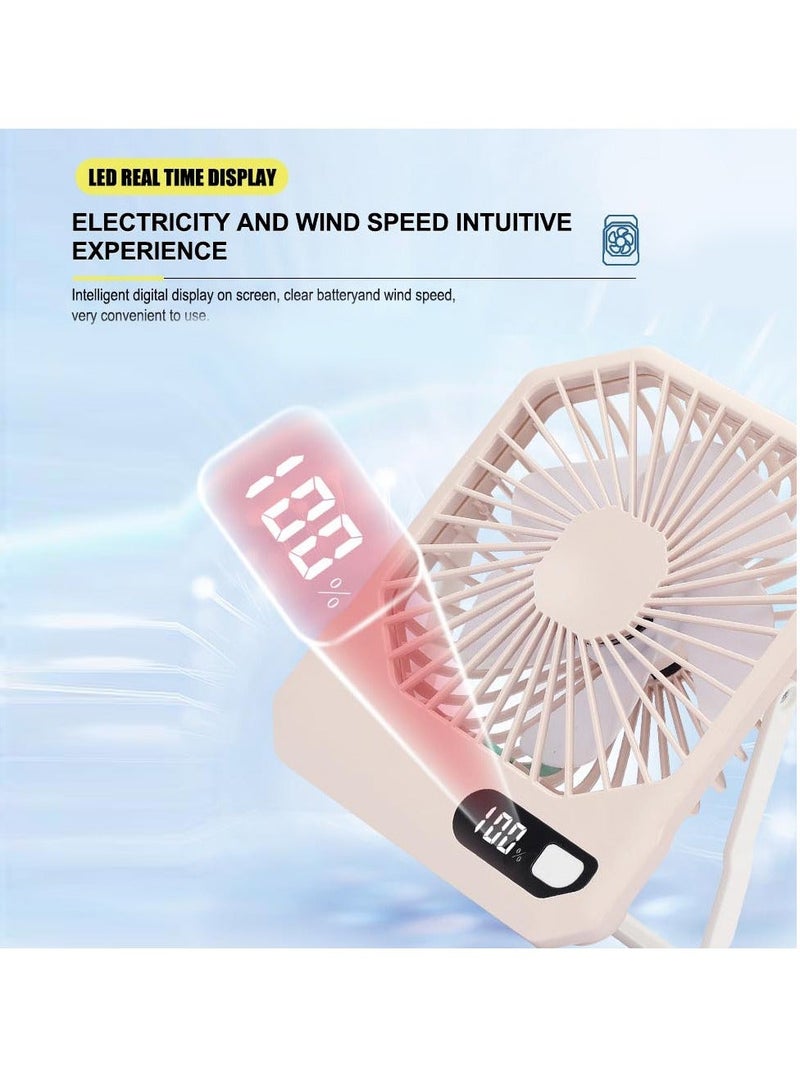 ET-LIFE USB Desktop Fan, Rotatable 3 Speeds Protable Personal Fan, Strong Wind Ultra Quiet Small Desk Fan Tilt for Home Office Desktop  - Image 2