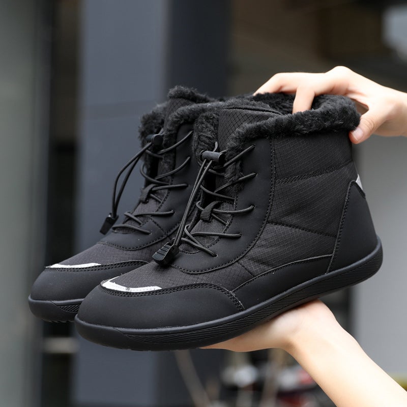 New Winter Women''s Cotton Boots, Flat-Soled Snow Boots, Women''s Non-Slip Casual Short Boots, Warm Cotton Shoes, Women''s Waterproof Cotton Shoes - Image 2