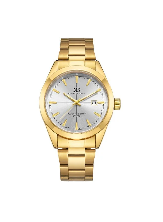 KENNETH SCOTT Men's Stainless Steel Analog Watch K23025-GBGW - 40 mm