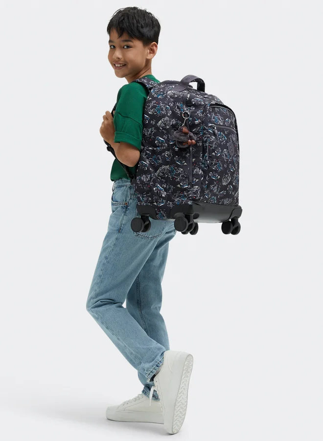kipling Large wheeled backpack (with laptop protection) Unisex Jungle Fun Race New Zea
