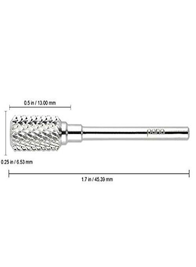 Pana Beauticom Professional Pana Brand Large Dome Top Barrel Nail Carbide Bit 3/32" Shank Size for Manicure, Dremel, Buffing Nails (XC - EXTRA COARSE, SILVER) - Image 2