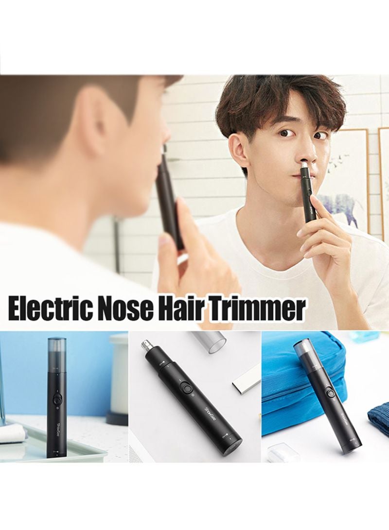 ShowSee Electric Nose Hair Trimmer Black 15.00 x 3.50 x 3.50cm - Image 4