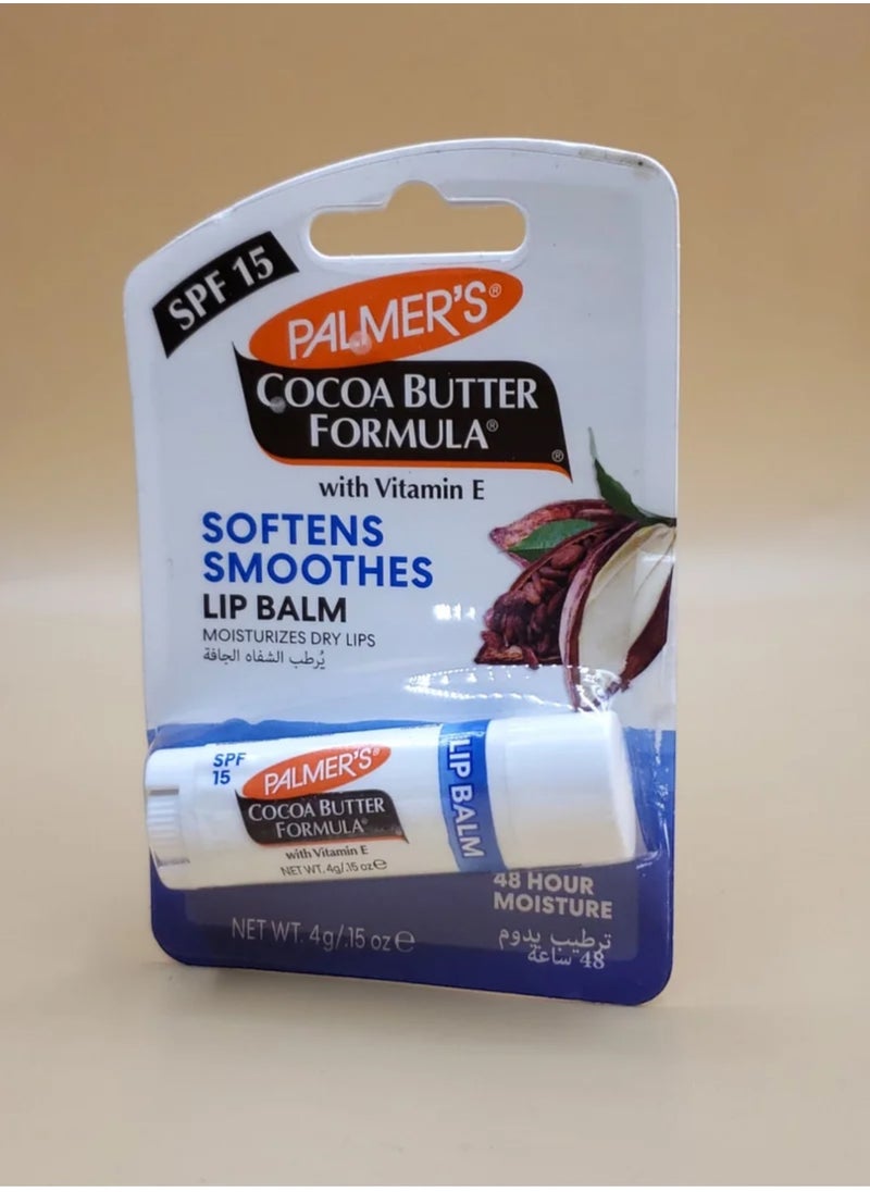 PALMER'S - Ultra-Moisturizing Lip Moisturizer with Cocoa Butter Formula and Harmful Sun Protection Factor 15 4gm - Image 1