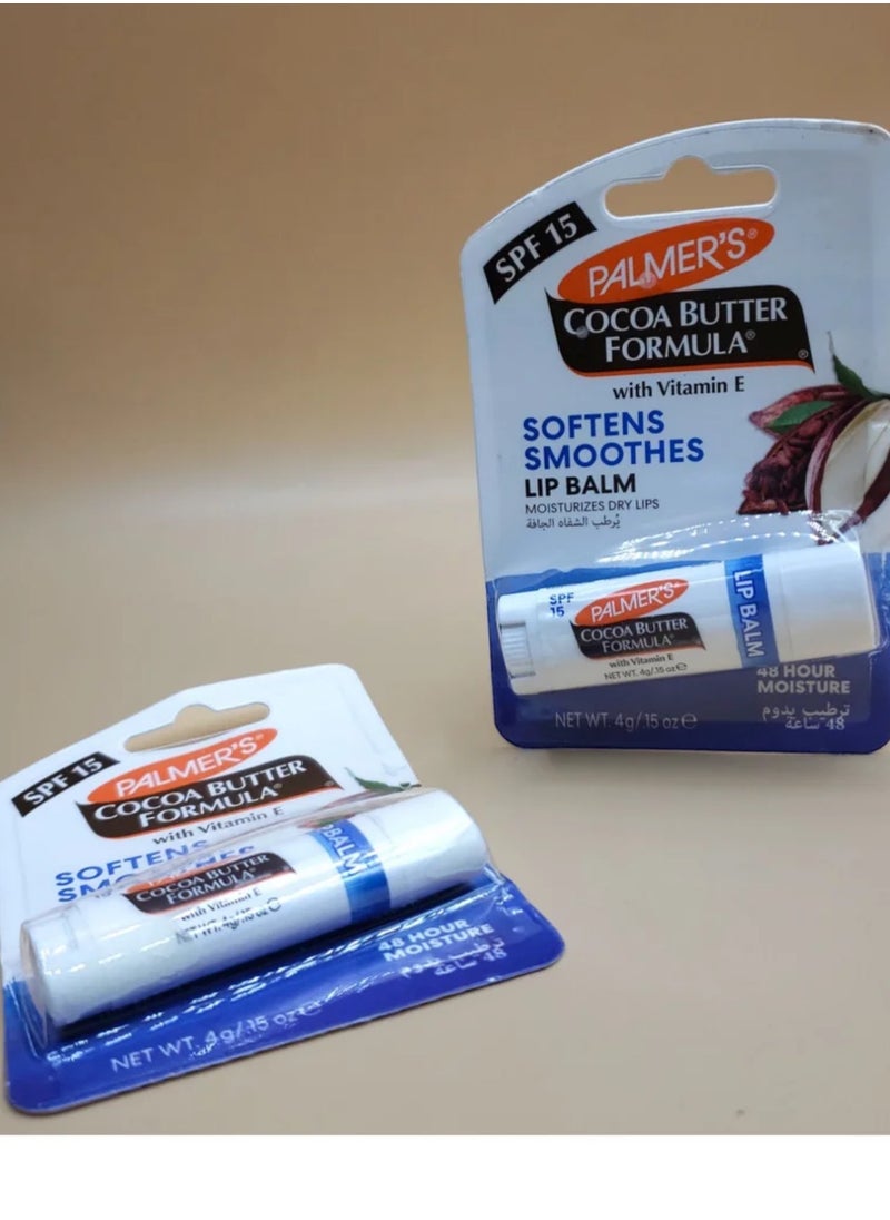 PALMER'S - Ultra-Moisturizing Lip Moisturizer with Cocoa Butter Formula and Harmful Sun Protection Factor 15 4gm - Image 1