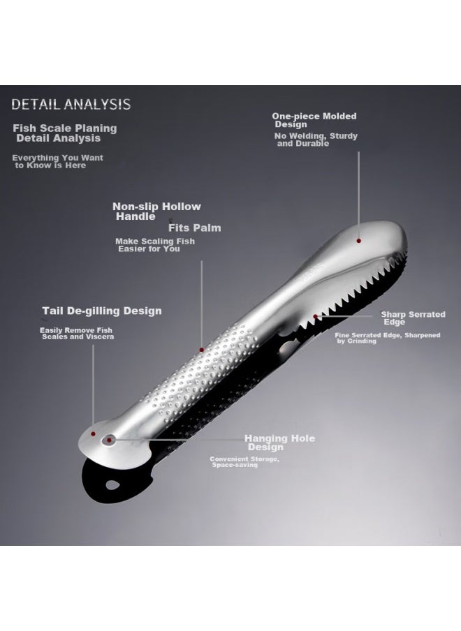 Bai Jie Baijie Stainless Steel Fish Scale Remover, Fish Scale Scraper, Fish Scale Remover Tool, Fish Scale Removal Brush, Household Tool, Fish Cleaning Knife  - Image 5