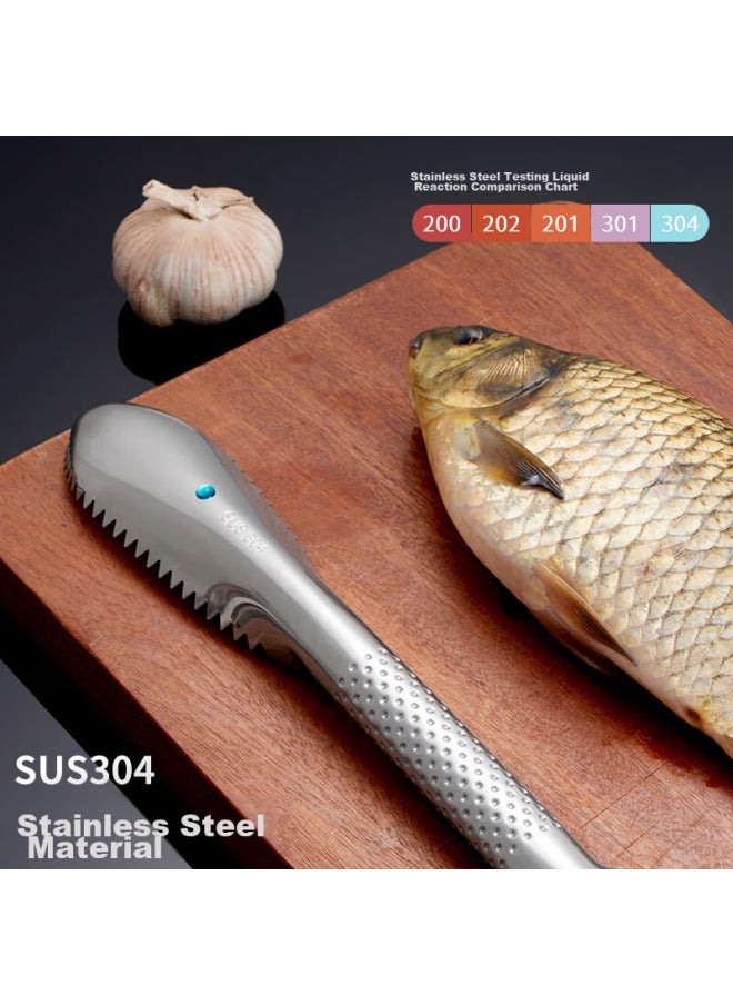 Bai Jie Baijie Stainless Steel Fish Scale Remover, Fish Scale Scraper, Fish Scale Remover Tool, Fish Scale Removal Brush, Household Tool, Fish Cleaning Knife  - Image 4