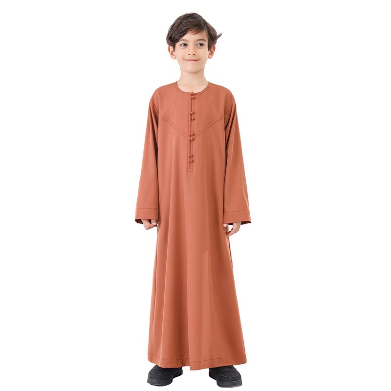 كُرتا أولاد عرقي بأزرار يدوية TH887 - Image 3
