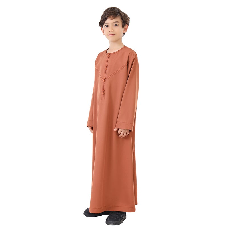 كُرتا أولاد عرقي بأزرار يدوية TH887 - Image 4