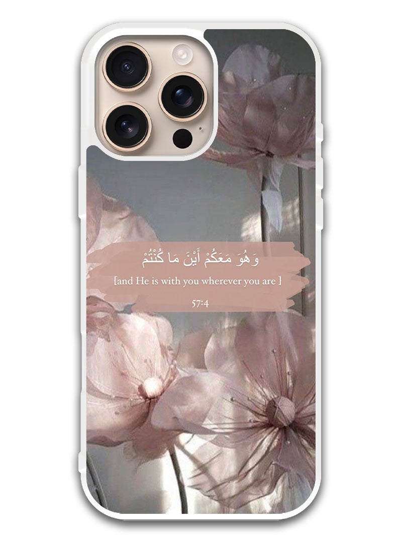 Theodor Protective Case Cover For APPLE IPHONE 16 Pro He is with you (White Bumper) - Image 1