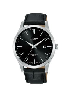 Analog Leather Watch AS9M41X