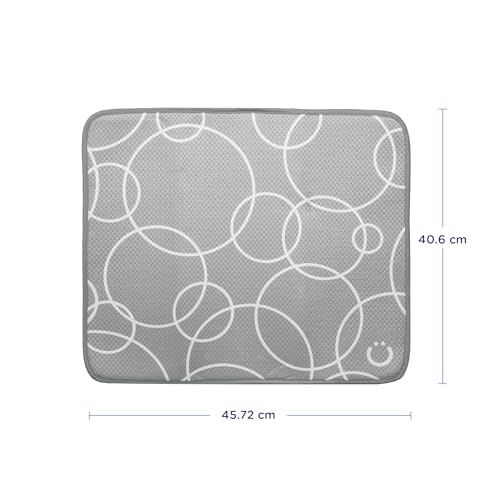 Ubbi Microfiber Dish Drying Mat, Baby Bottle Drying Mat, Kitchen Counter Dish Mat, Pack of 2 - Image 2