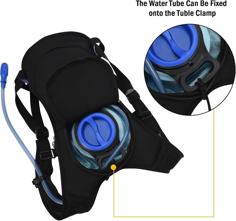 Roptat Hydration Backpack Pack with 2L Hydration Bladder - Lightweight Water Backpack Water Pouch for Women Men Running Riding Biking Music Festival - Image 4