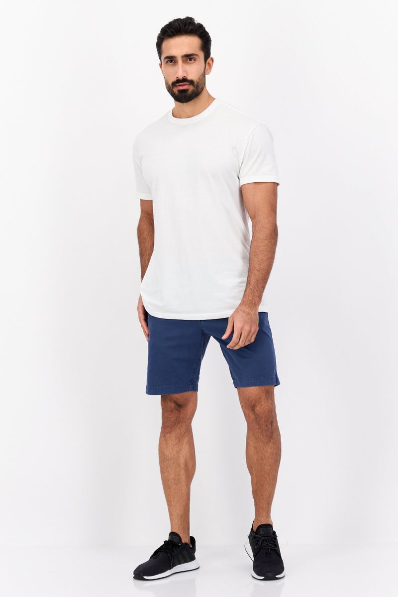 Paperbacks Men 9 Inseam Solid Chino Shorts, Navy - Image 4