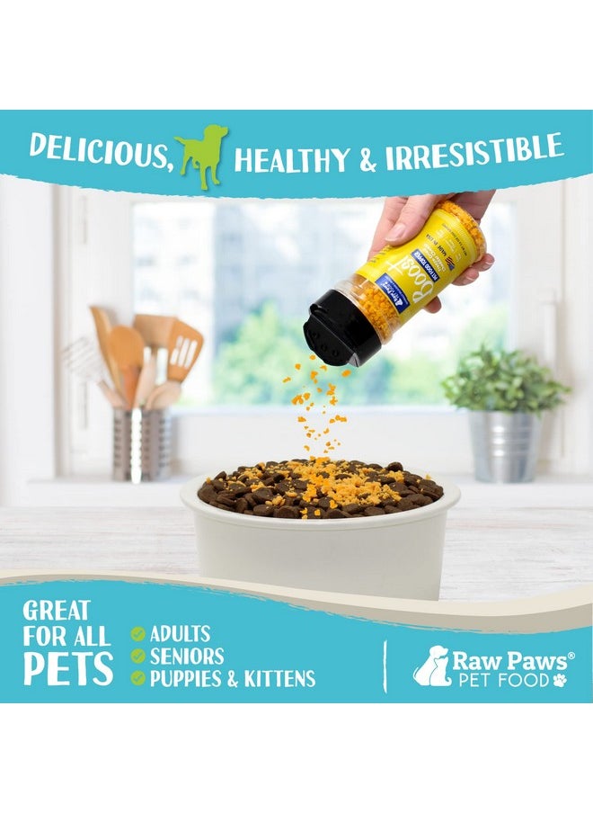 Raw Paws - Boost Pet Food Topper FreezeDried Cheese, 3.6Oz  Made In Usa  Dog Food Toppers For Picky Eaters  Dog Cheese Treats Dog Food Seasoning  Dog Meal Toppers For Dogs, Kibble Toppers For Dogs - Image 1