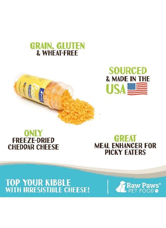 Raw Paws - Boost Pet Food Topper FreezeDried Cheese, 3.6Oz  Made In Usa  Dog Food Toppers For Picky Eaters  Dog Cheese Treats Dog Food Seasoning  Dog Meal Toppers For Dogs, Kibble Toppers For Dogs - Image 1