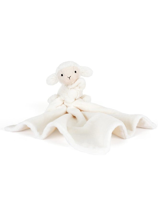 Jellycat Jellycat Bashful Lamb Baby Stuffed Animal Security Blanket  - Image 1
