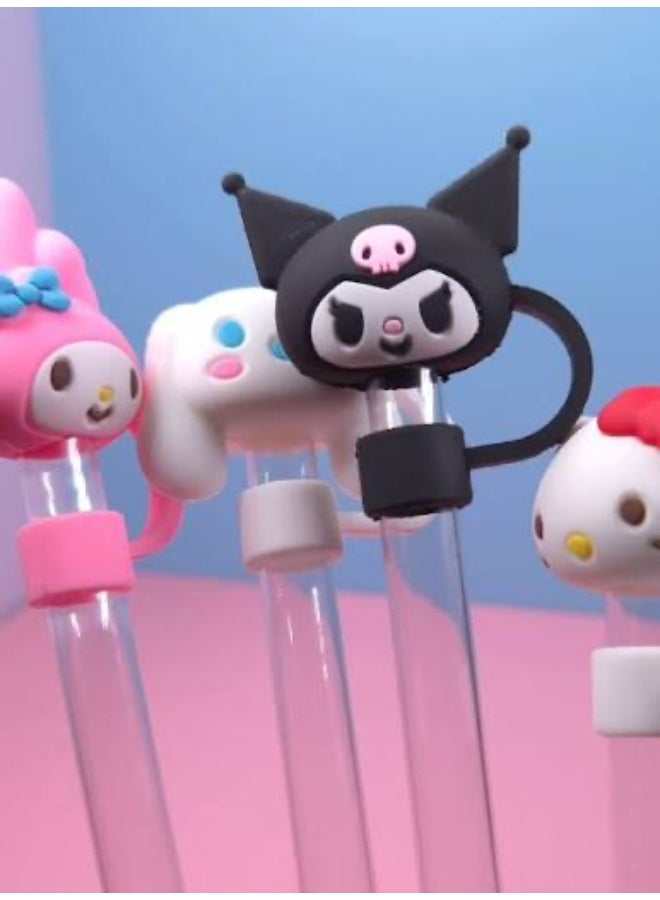 Stanley Hello kitty Silicone Straw Cover Cap 10mm – Cute Reusable Straw Tip Protector for Cups & Tumblers - Image 4
