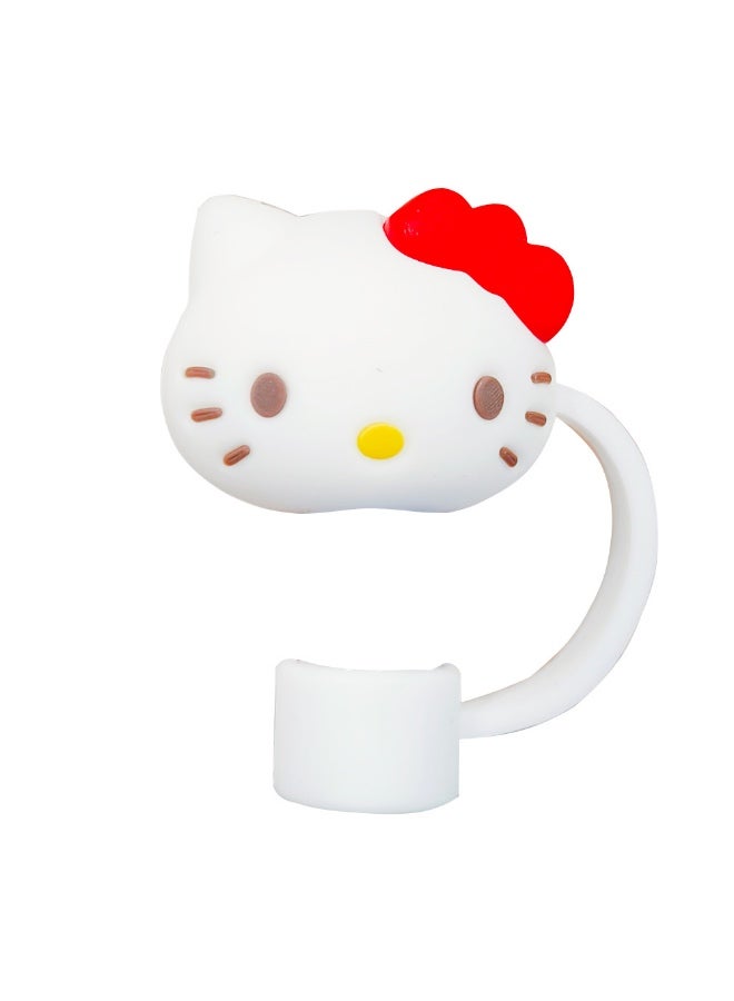 Stanley Hello kitty Silicone Straw Cover Cap 10mm – Cute Reusable Straw Tip Protector for Cups & Tumblers - Image 2