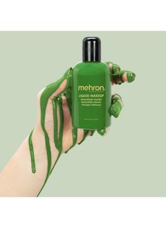 mehron Makeup Liquid Face and Body Paint (45 oz) (GREEN)  - Image 3