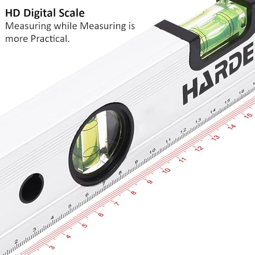 Harden 300mm Three Vials Spirit Level with Bottom Magnetic Design and Aluminium Body - 580503 - Image 3
