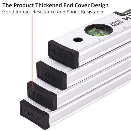 Harden 300mm Three Vials Spirit Level with Bottom Magnetic Design and Aluminium Body - 580503 - Image 5