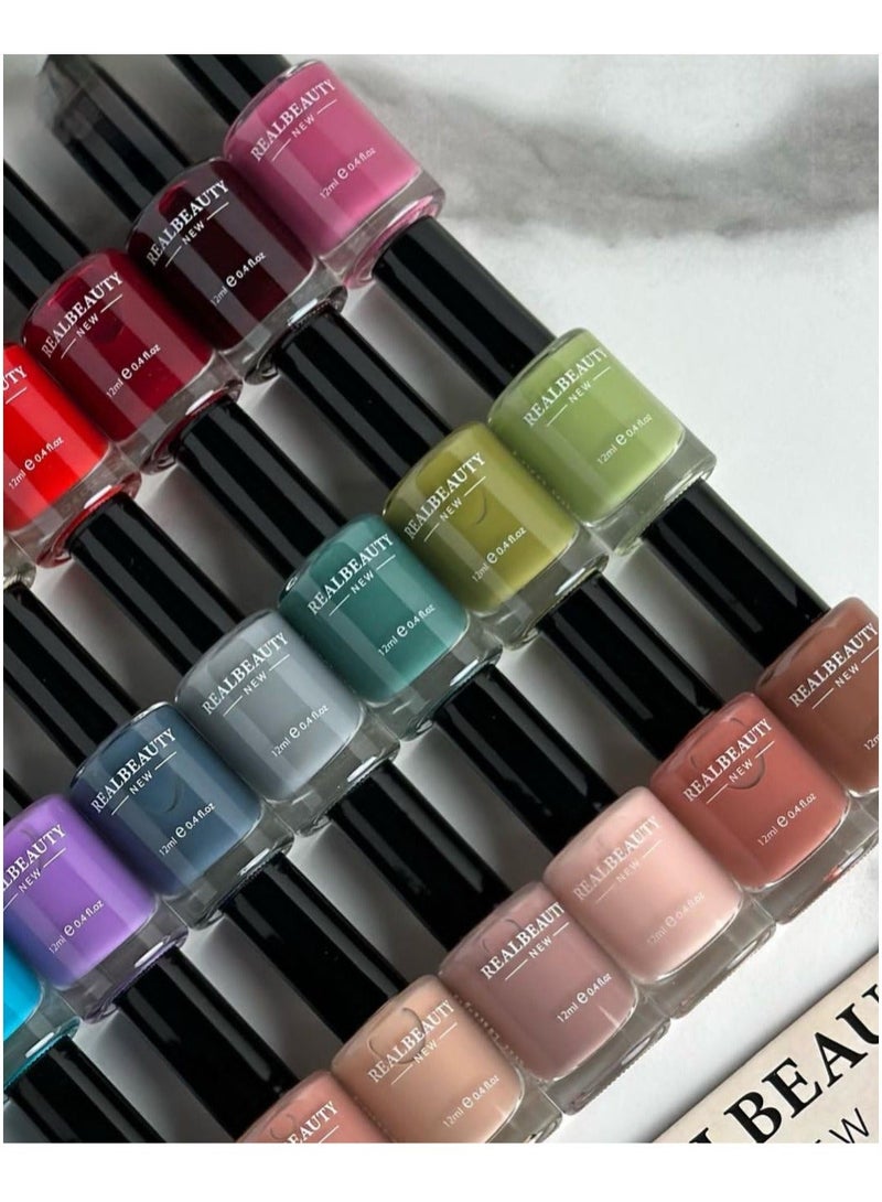 ريال بيوتي مجموعة طلاء أظافر مكونة من 24 لوناً متعدد الألوان - Image 3