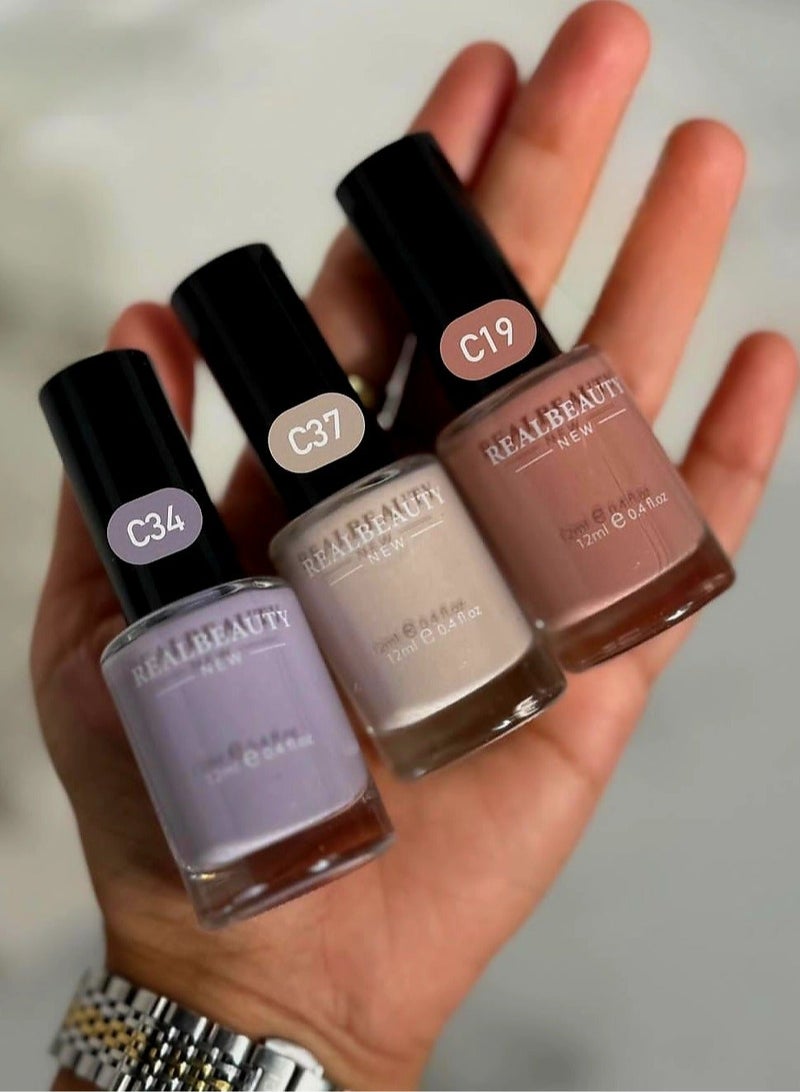 ريال بيوتي مجموعة طلاء أظافر مكونة من 24 لوناً متعدد الألوان - Image 5