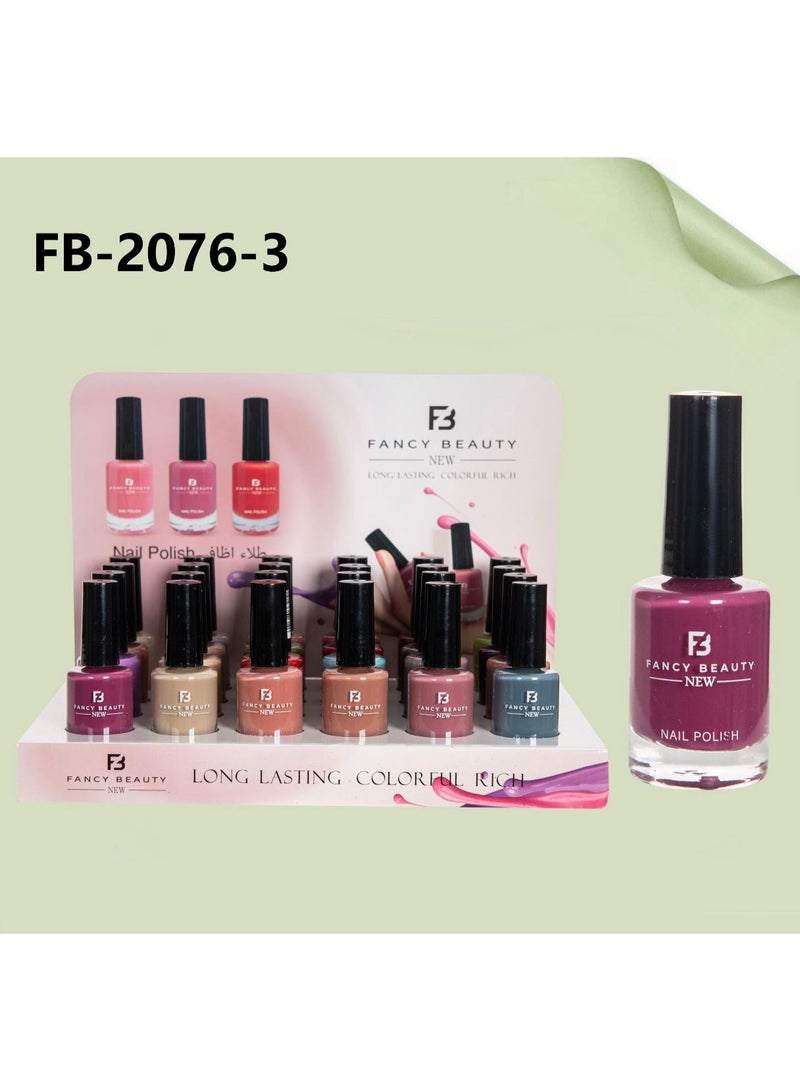 فنسي بيوتي مجموعة طلاء أظافر مكونة من 24 لوناً متعدد الألوان - Image 2