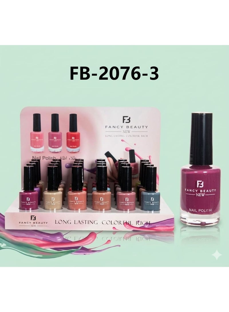 فنسي بيوتي مجموعة طلاء أظافر مكونة من 24 لوناً متعدد الألوان - Image 3