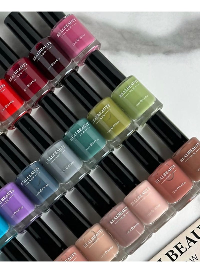 REAL BEAUTY 24-Piece Nail Polish Set Multicolour - Image 2