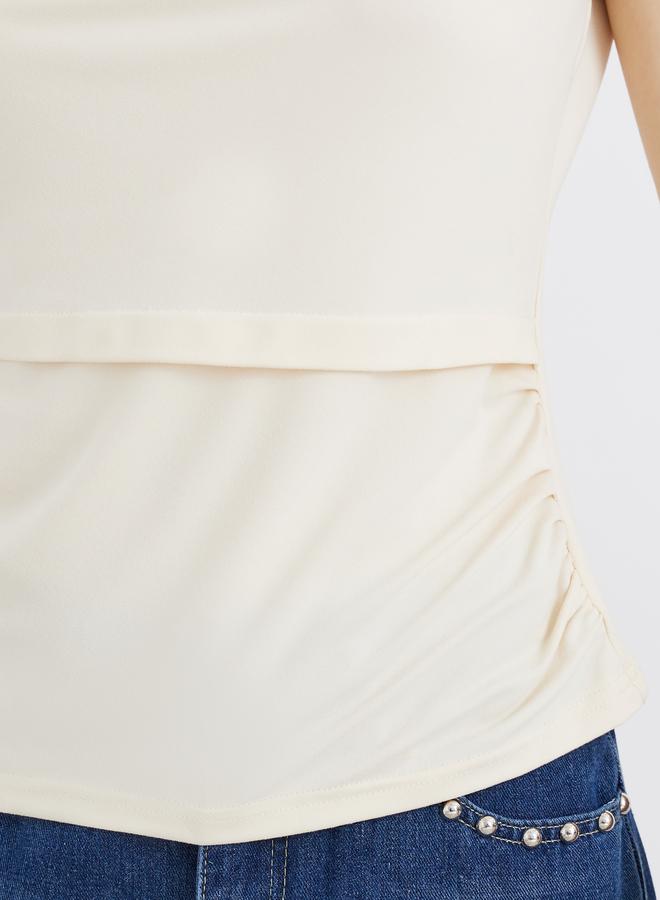 Take Two Solid Sleeveless Layered Top - Image 3