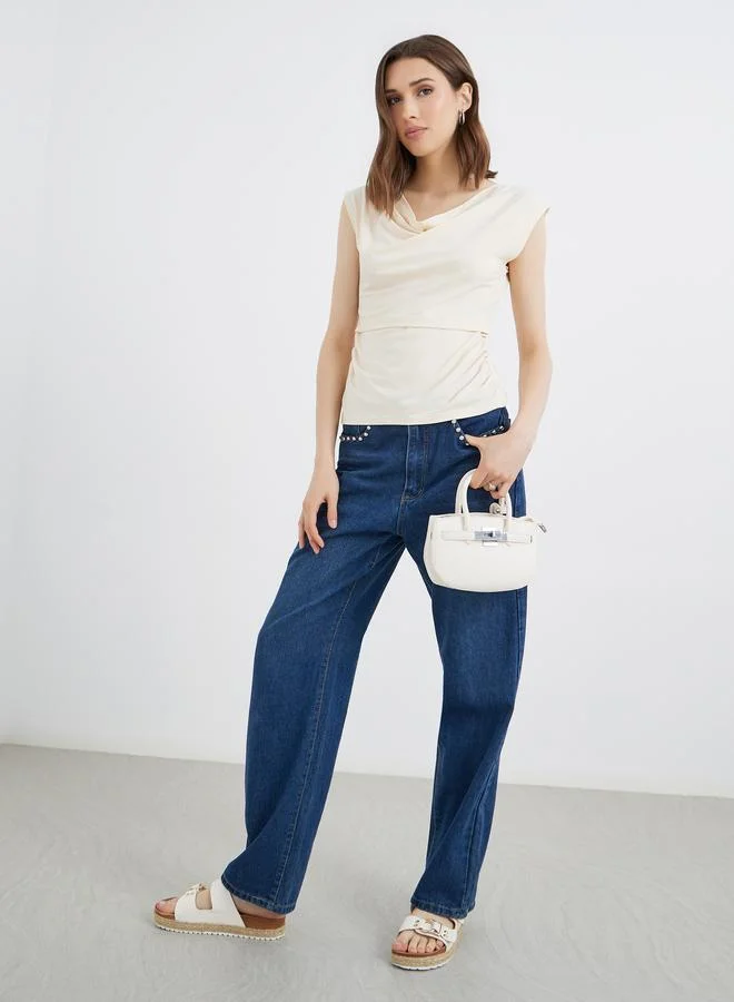 Take Two Take Two Solid Sleeveless Layered Top