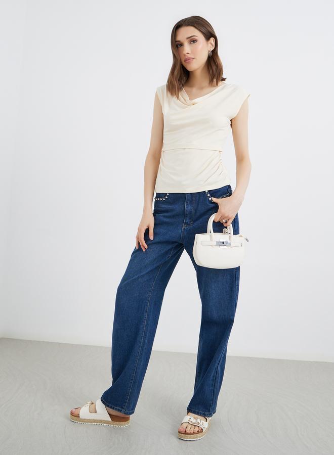 Take Two Solid Sleeveless Layered Top - Image 2