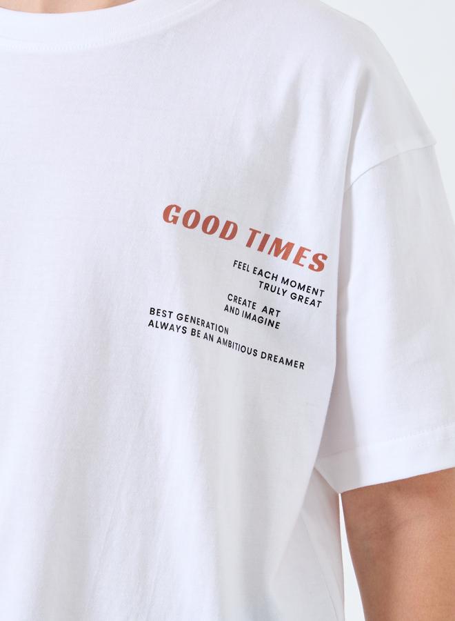 ستايلي طقم من شورت وتيشيرت فضفاض - Image 3