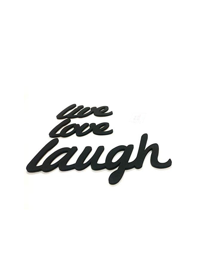Art Street Love laugh Wall Sign for Decor, Wooden Plaque Home Decoration by Art Street  - Image 2