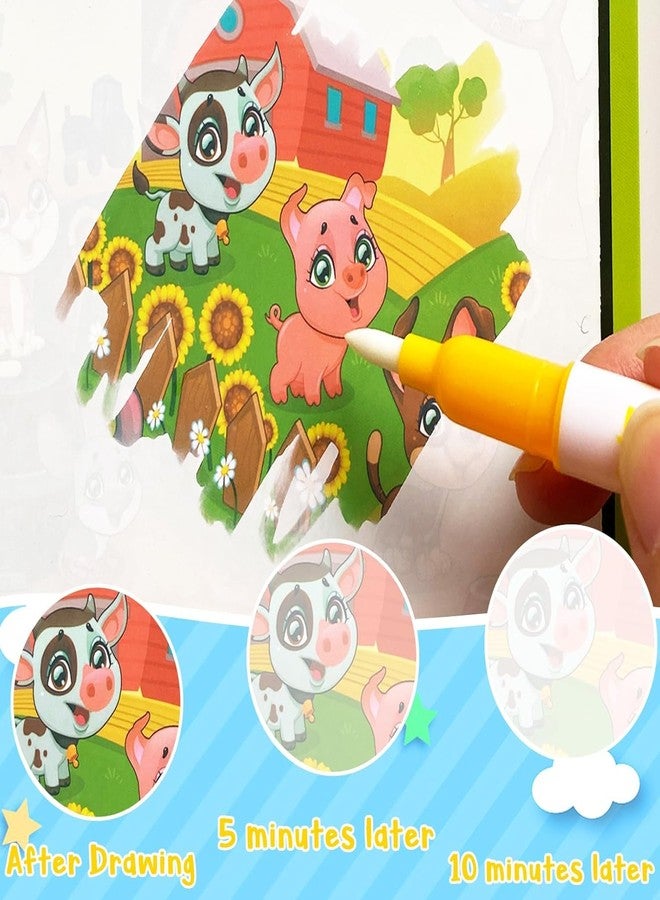 Flipster Water Coloring Book for Kids – 4PC | Magic Doodle Book with Water Pen, Reusable Drawing Pad, Educational Toy, Birthday Return Gifts, Party Favors for Boys & Girls - Image 5
