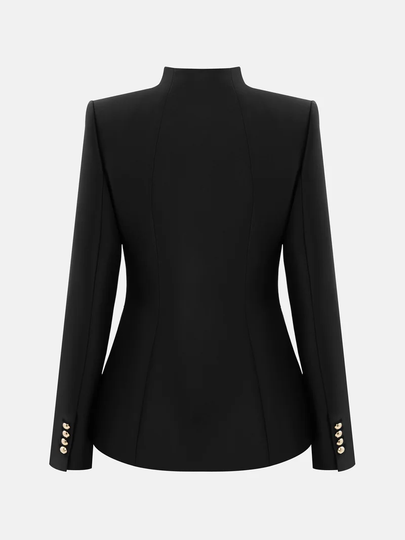 Lichi  Fitted single-breasted jacket with large buttons for Women | Best Price UAE