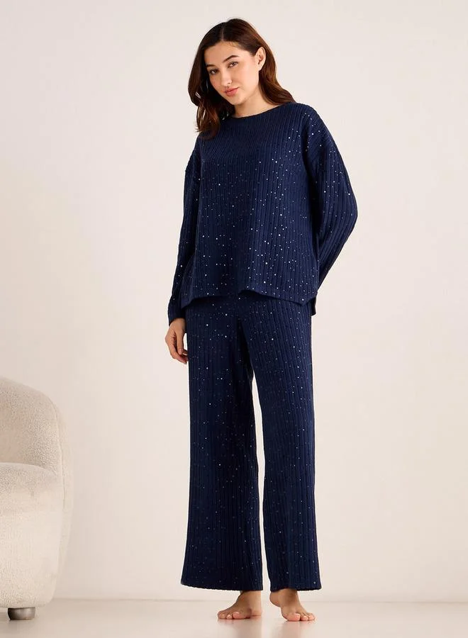 Splash FAV Pyjama Set Ribbed Top & Trousers