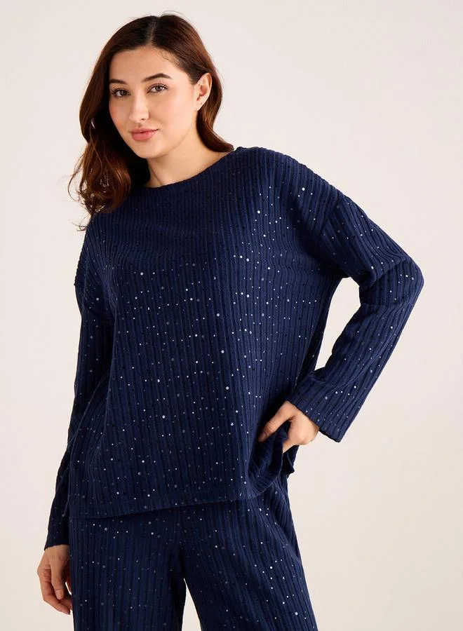 Splash FAV Pyjama Set Ribbed Top & Trousers