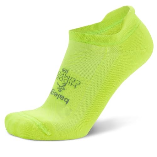Balega Hidden Comfort Performance No Show Athletic Running Socks for Men and Women (1 Pair), Zest Lemon, Medium - Image 1